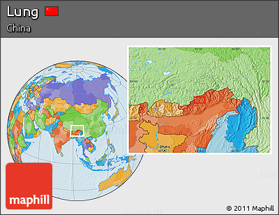Political Location Map of Lung