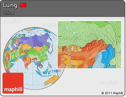 Political Location Map of Lung