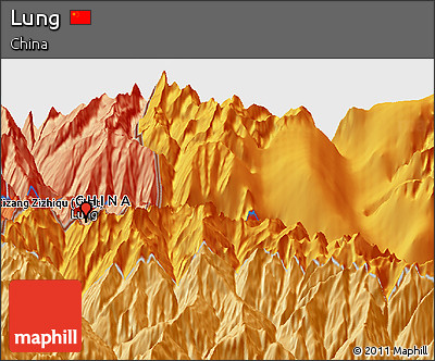 Political Panoramic Map of Lung