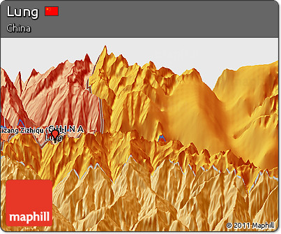 Political Panoramic Map of Lung