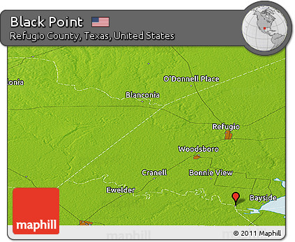 Physical Panoramic Map of Black Point