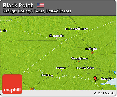 Physical Panoramic Map of Black Point