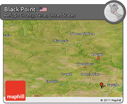 Satellite Panoramic Map of Black Point