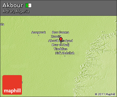Physical 3D Map of Akbour