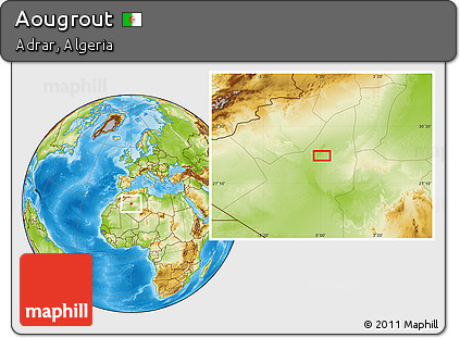 Physical Location Map of Aougrout