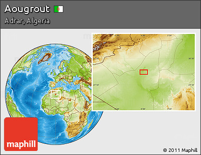 Physical Location Map of Aougrout