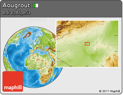 Physical Location Map of Aougrout