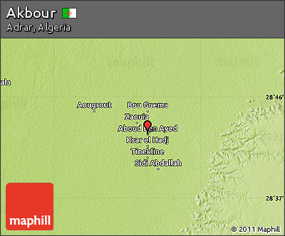 Physical Map of Akbour