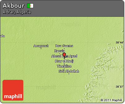Physical Map of Akbour