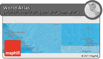 Political Panoramic Map of the Area around 28° 47' 8" N, 100° 13' 29" W