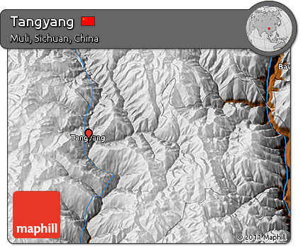 Physical 3D Map of Tangyang
