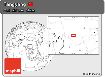 Blank Location Map of Tangyang