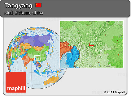 Political Location Map of Tangyang