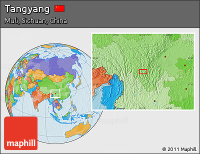 Political Location Map of Tangyang