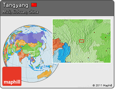 Political Location Map of Tangyang