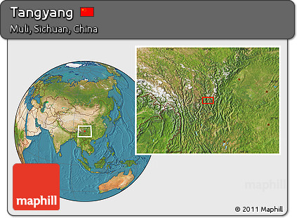 Satellite Location Map of Tangyang