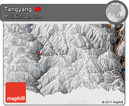 Physical Panoramic Map of Tangyang