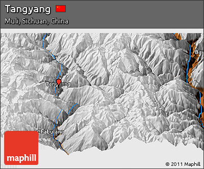Physical Panoramic Map of Tangyang