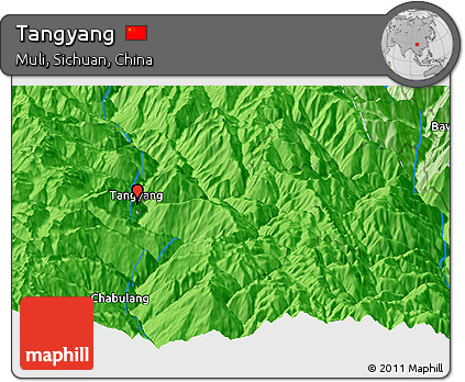 Political Panoramic Map of Tangyang