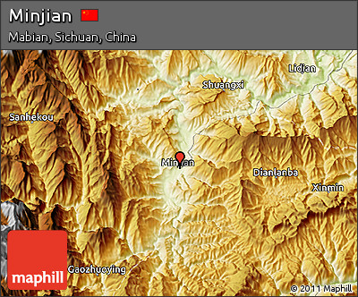 Physical 3D Map of Minjian