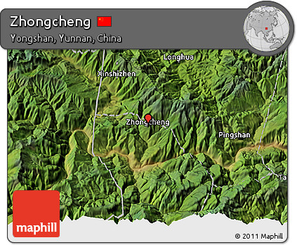 Satellite 3D Map of Zhongcheng