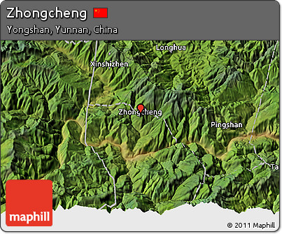 Satellite 3D Map of Zhongcheng
