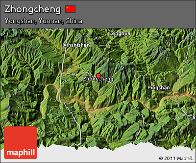 Satellite 3D Map of Zhongcheng