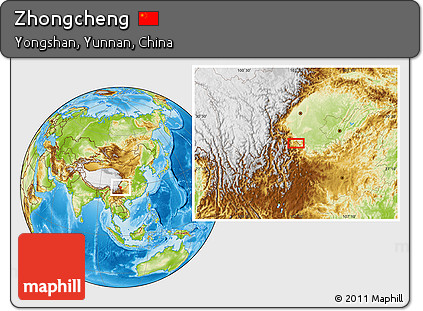 Physical Location Map of Zhongcheng