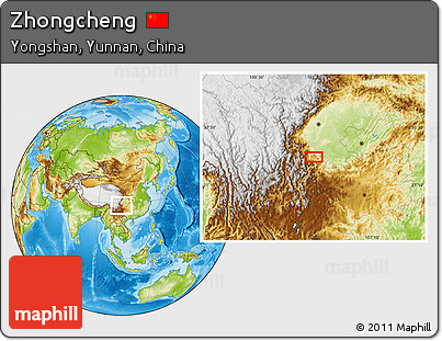 Physical Location Map of Zhongcheng