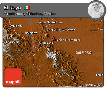 Physical 3D Map of El Rayo