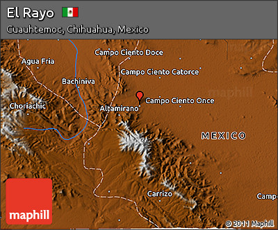Physical 3D Map of El Rayo