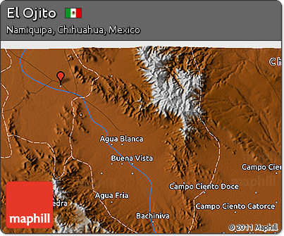 Physical 3D Map of El Ojito