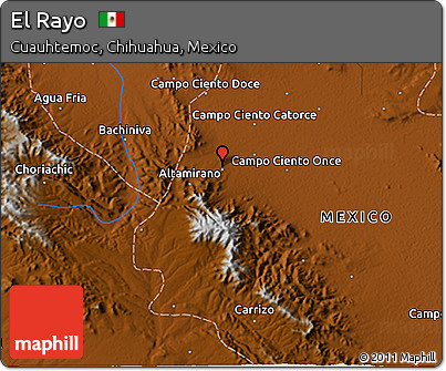 Physical 3D Map of El Rayo