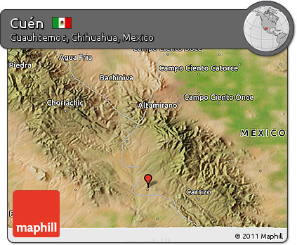 Satellite 3D Map of Cuén
