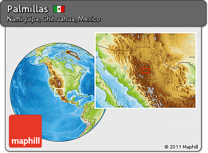 Physical Location Map of Palmillas
