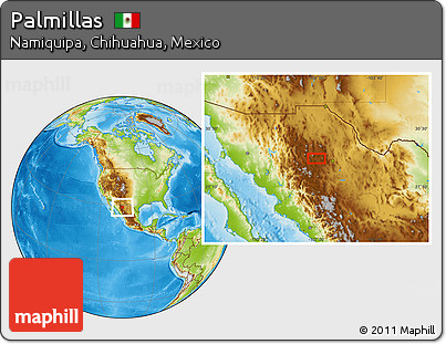 Physical Location Map of Palmillas