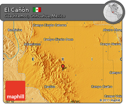Political Map of El Cañón