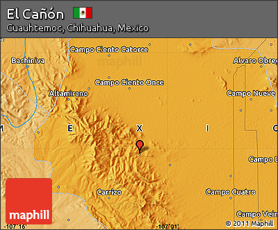 Political Map of El Cañón