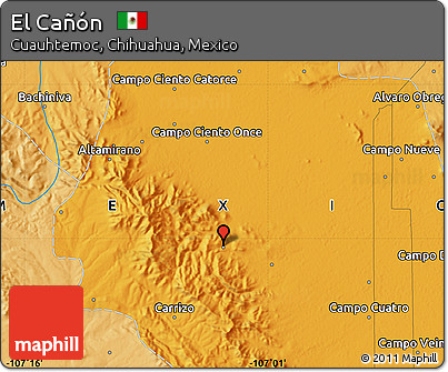 Political Map of El Cañón
