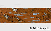 Physical Panoramic Map of El Ojito