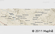 Shaded Relief Panoramic Map of El Ojito