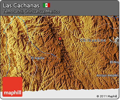 Physical 3D Map of Las Cachanas