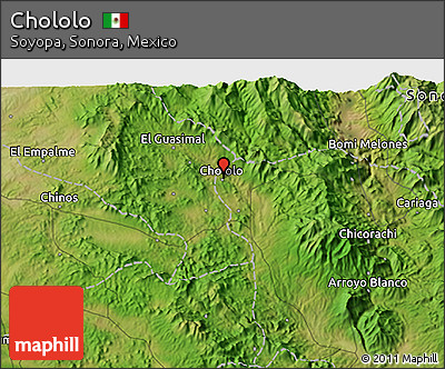 Satellite 3D Map of Chololo