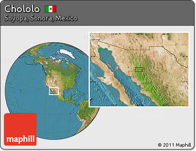 Satellite Location Map of Chololo