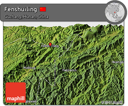 Satellite 3D Map of Fenshuiling