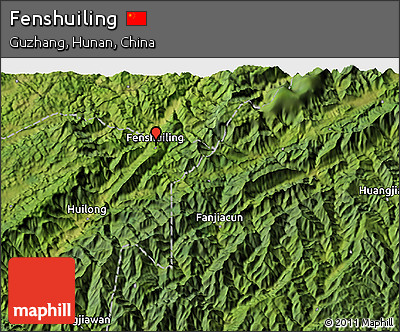 Satellite 3D Map of Fenshuiling