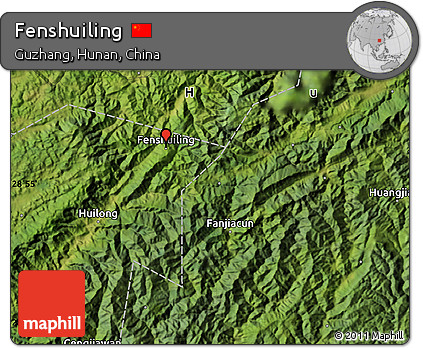 Satellite Map of Fenshuiling