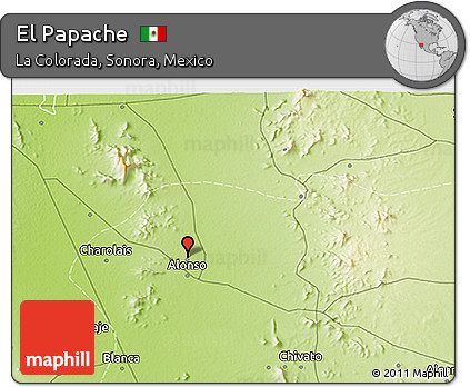 Physical 3D Map of El Papache