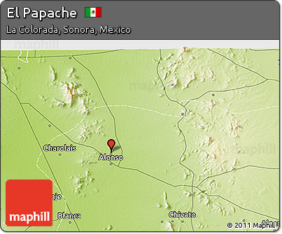 Physical 3D Map of El Papache
