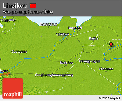 Physical 3D Map of Linzikou